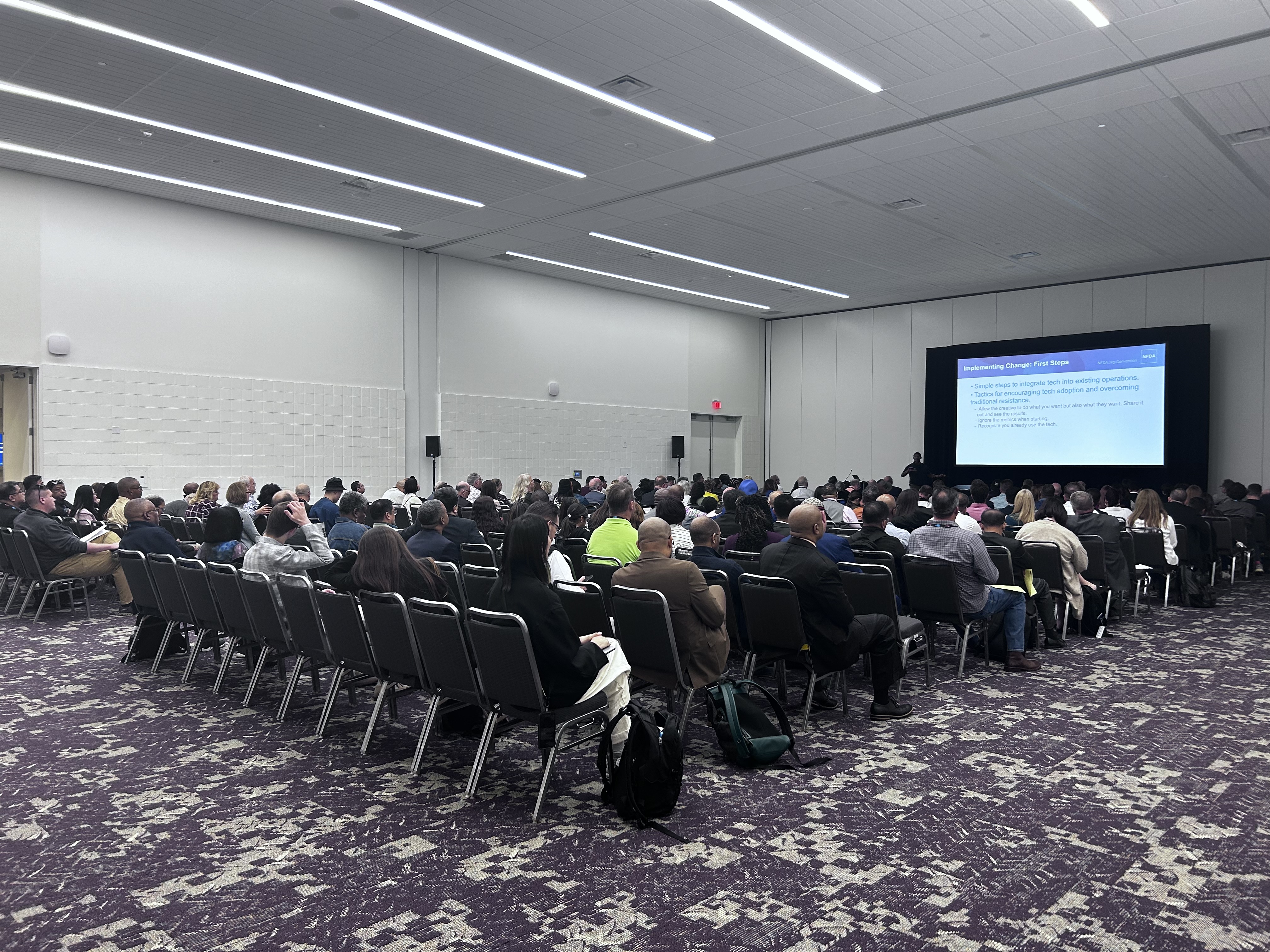 Court Bluford presenting at an NFDA conference